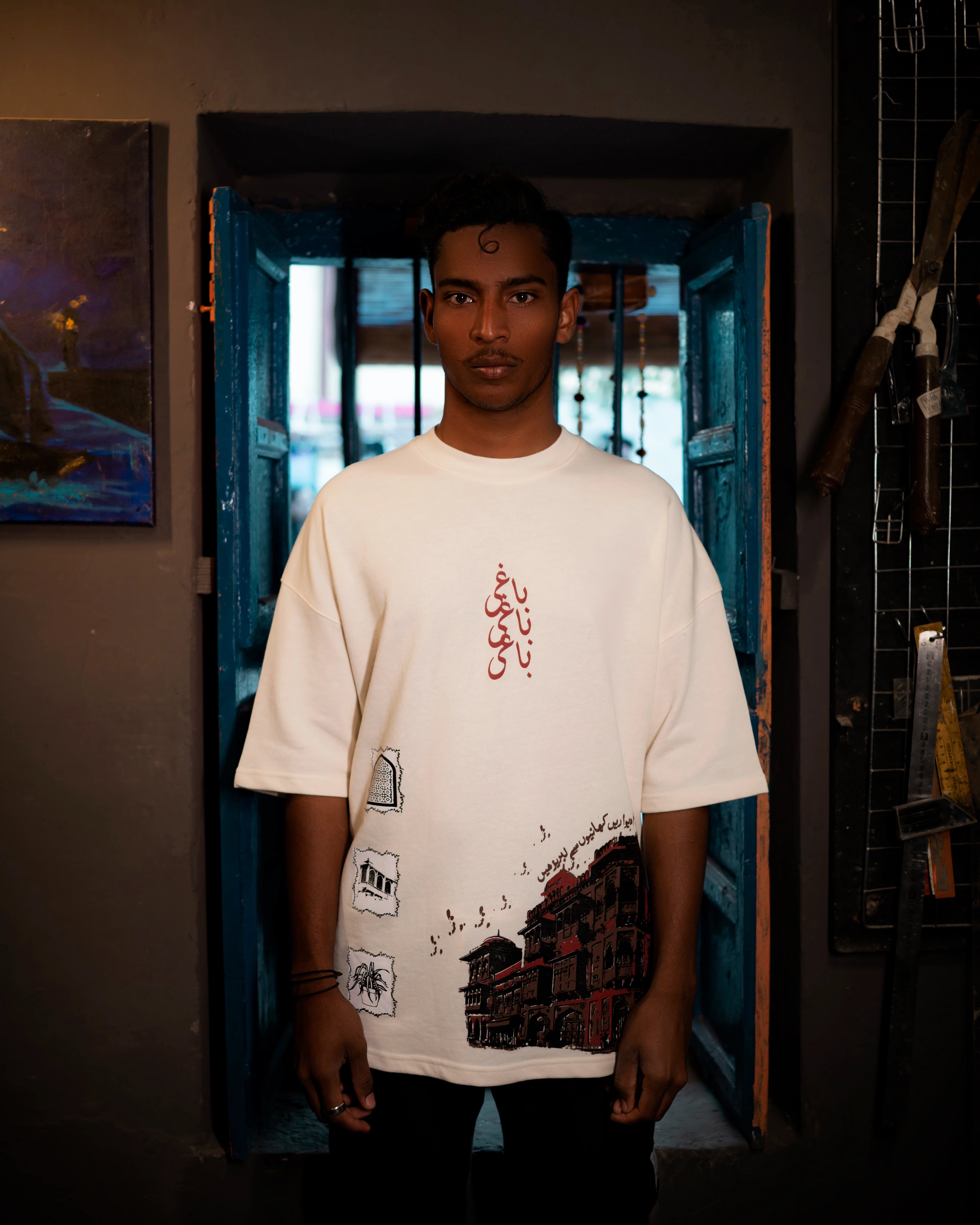 LAAL HAVELI OVERSIZED T-SHIRT – REBELXOUTFITS - Main Image