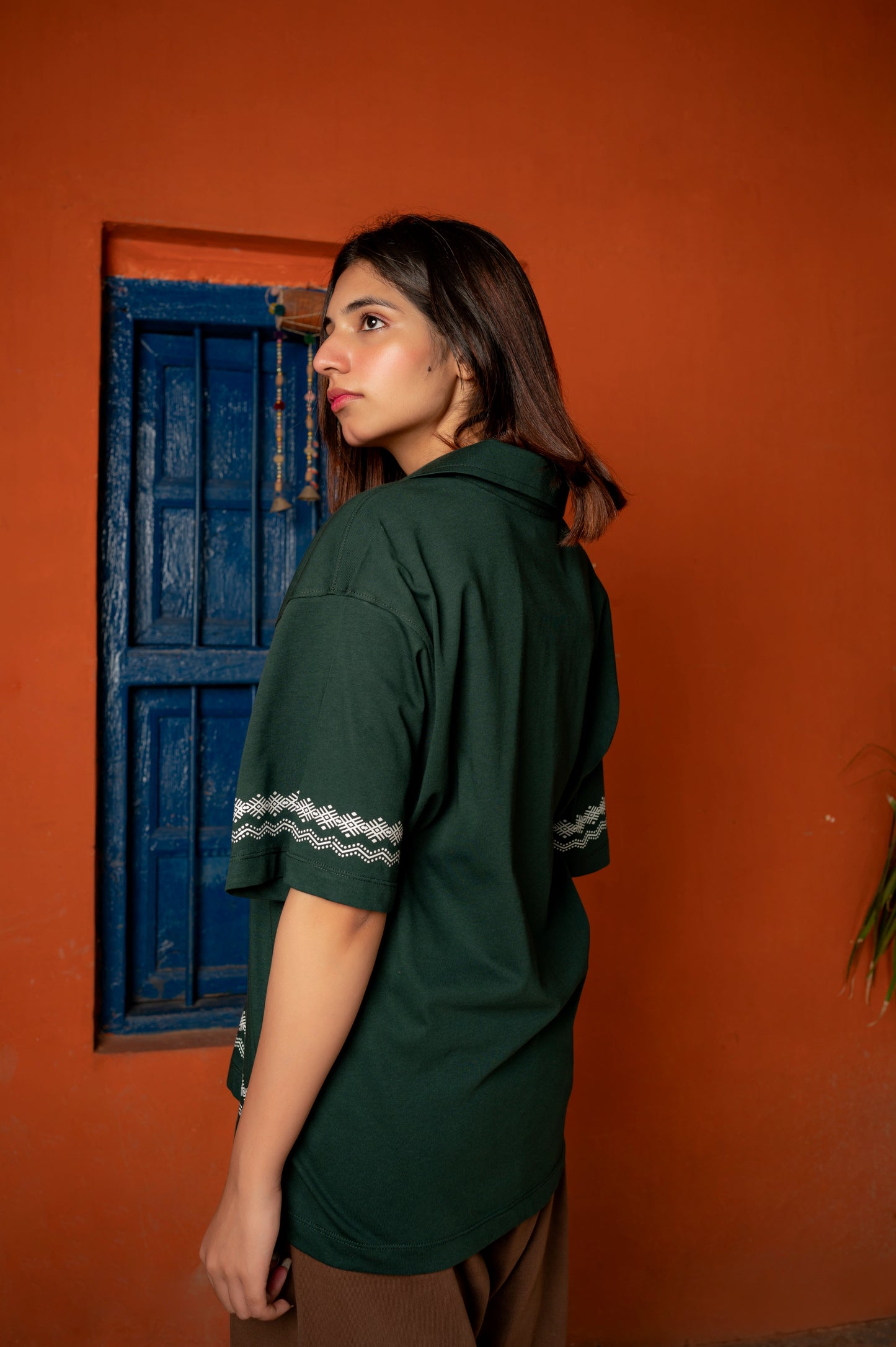 Dark Green Button Down Shirt