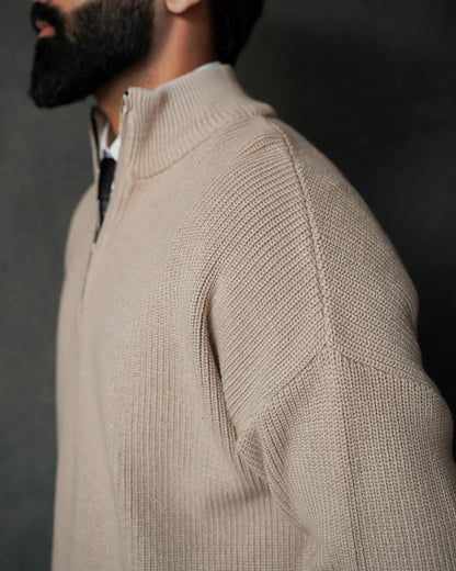 OATMEAL RELAXED SWEATER