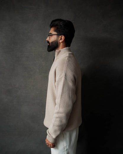 OATMEAL RELAXED SWEATER