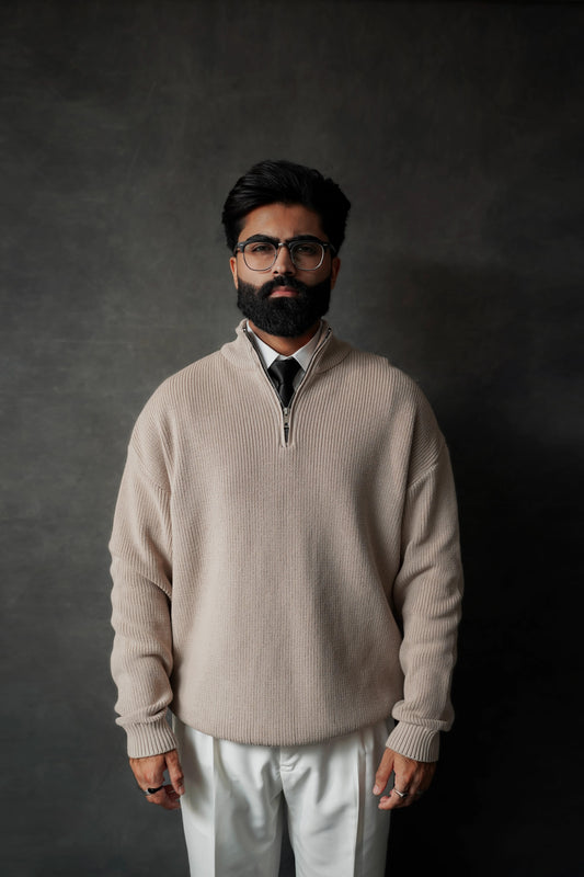 OATMEAL RELAXED SWEATER