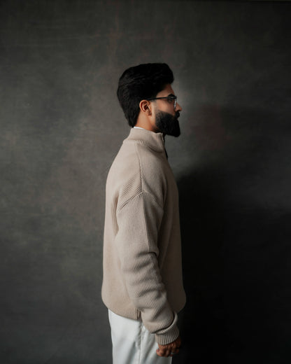 OATMEAL RELAXED SWEATER