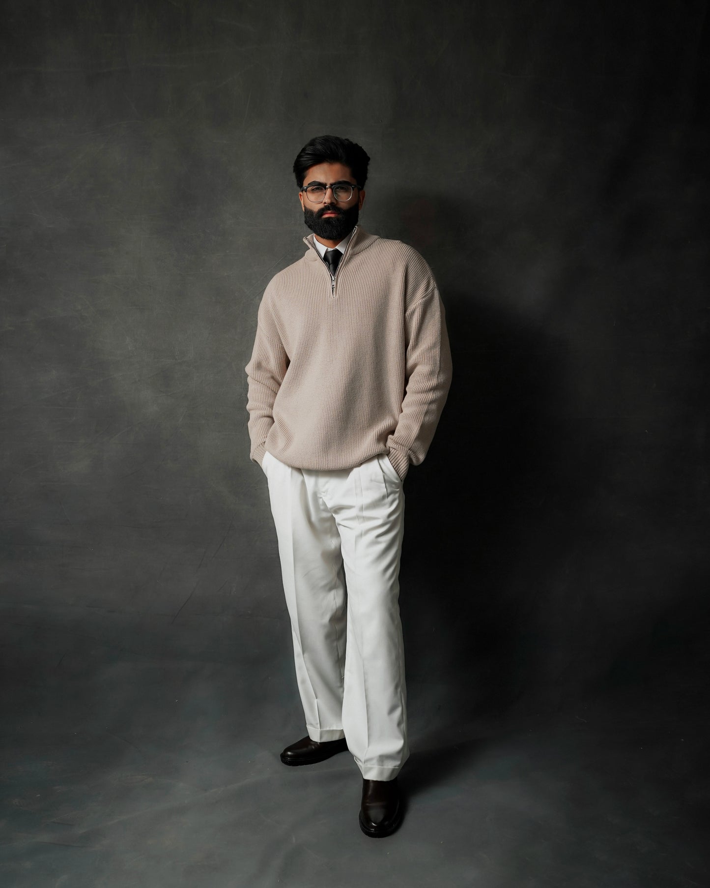 OATMEAL RELAXED SWEATER