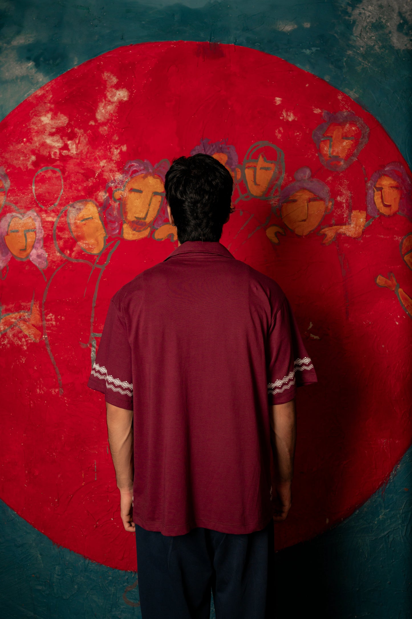 Vintage Maroon Button Down Shirt